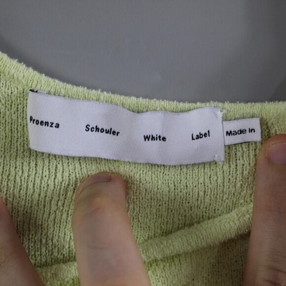 Proenza Schouler White Label Dress Women Small Astrid Slip Maxi Yellow Minimalis - Picture 12 of 15